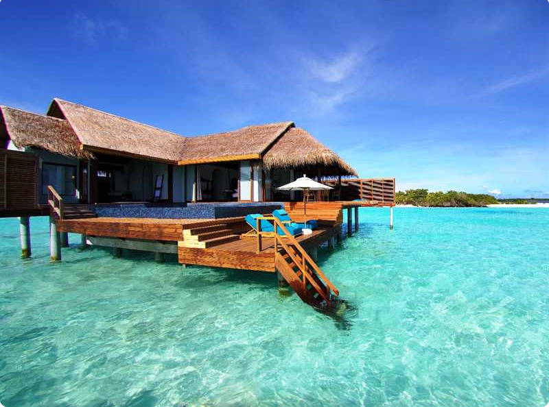 maldivler bungalov evler